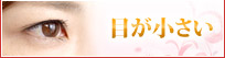 目が小さい