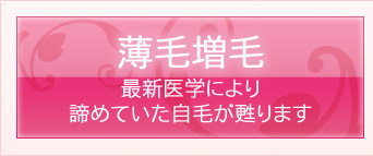 薄毛増毛　最新医学により諦めていた自毛が甦ります